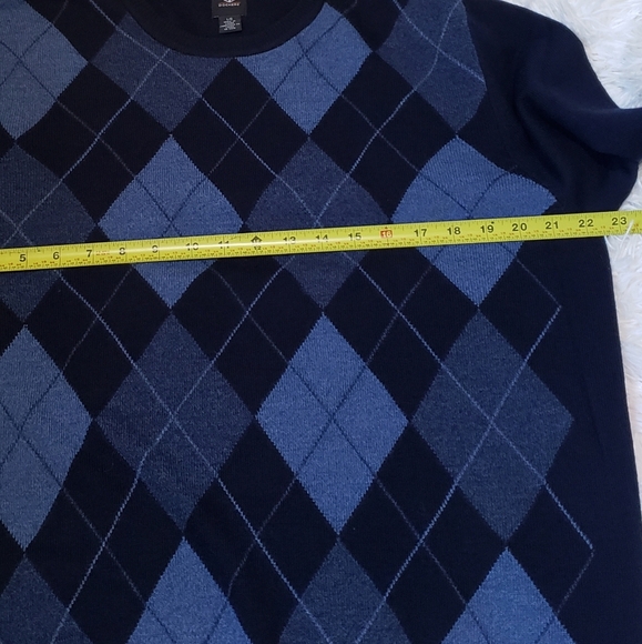 Dockers Classic Blue Men's Sweater Plaid Pattern size Large - Picture 3 of 5